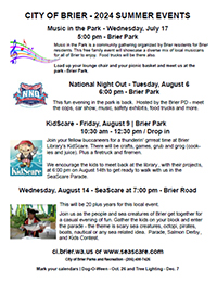 Summer Events - Details click here